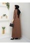 Our Striped Viscose Combed Cotton Dress with a Fabric That Doesn'T Define the Line of the Hat - 5