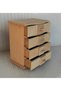 4 Drawers Jewelry Box Paintable Raw Mdf Wooden Box Gift Memory Keepsake Box Jewelry Buckle Box