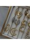 Vip Series Gold Zircon Stone Design Earrings - 2