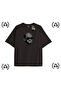 Y2K Chrome Printed Black T-Shirt
