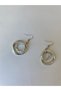 Auger Ring Silver Colored Earrings - 4