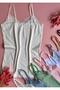 Lacy 8-Piece Rope Strap (All Colors) Modern Ribbed Cotton Women's Undershirt - 6