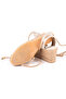 Real Handmade Ankle Lace-Up Open Heel Wedge Heel Linen Straw Women's Espadrille Handmade - 6