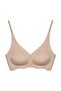 Seamless Bra - Wave |   Brown Laser Cut Seamless Wave Detailed Women's Bra Without Underwire