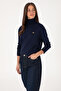 Women's Navy Blue Basic Sweater 50288974-Vr033 - 3