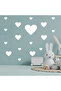 Various Sizes Heart Shaped Wall Sticker Set - 97 Pieces - 2