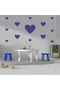 Various Sizes Heart Shaped Wall Sticker Set - 97 Pieces - 2