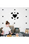 Various Sizes Heart Shaped Wall Sticker Set - 97 Pieces - 4
