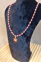 - Özlem 9422 8431 Handmade Lotus Flower Red Crystal Bead Necklace - 2