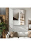 Amazing | Soft | Cream Stair Architecture Model | Framed Tempered Glass Table Single Vertical