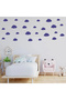 Cloud Shaped Wall Sticker Set in Various Sizes - 100 Pieces - 3