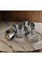 2 Tiers Stainless Steel Cookware Steamer Pot with Heat Resistive Handles Multifunction Large Cooking - 2
