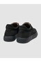 Nubuck Black Lace-Up Men's Sports Shoes - 3