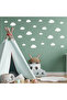 Cloud Shaped Wall Sticker Set in Various Sizes - 100 Pieces - 4