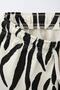 Boys Cotton Black Zebra Print T-Shirt and Shorts Set - Fun Summer - 4