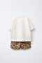 Boy's Cotton Ecru Brown Leopard Printed T-Shirt and Shorts Set - Summer - 2