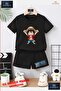 Kids “Anime One Piece Hands Up“ Custom Printed Crew Neck T-Shirt - Shorts Set - 2
