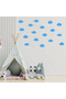 Different Shapes Cloud Wall Sticker Set in 9cm Size - 52 Pieces