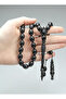 Oltu Stone Special Series İmame Barrel Carved Workmanship Rosary - 2