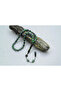 Oltu Stone and Green Galalith Double Fountain Embroidered Rosary - 3