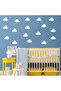 7.5 cm Different Shapes Cloud Wall Sticker Set - 72 Pieces - 4