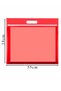 Red Plastic Zipper Project File 35X50 cm 1 Piece with Handle 38X55 cm Picture and Project Homework File