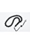 Oltu Stone Sphere Model Circled Auger Embroidered Rosary - 2