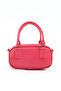 Fuchsia Shk207 Faux Leather Charm Detailed Zippered Hand, Arm and Shoulder Bag with Strap - 3