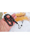 Oltu Stone Sphere Model Double Zigzag Quadruple Embroidered Rosary - 4