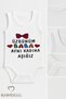 "Sorry Dad, We'Re in Love with the Same Woman" Written Sleeveless Baby Bodysuit 100% Cotton Summer Snapback Bodysuit Jumpsuit - 2