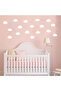 Different Shapes Cloud Wall Sticker Set in 9cm Size - 52 Pieces - 4