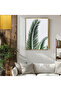 هاريكابيريف | ورقة النخيل الناعمة الخضراء (النخيل) | طاولة زجاجية مقوية بإطار واحد عمودي