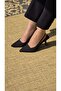 Melinta Side Elastic Pointed Toe Satin Fabric Heeled Shoes