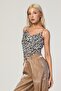 Leopard Patterned Strap Top - 6