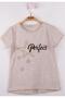 Girl's Perfect Star Printed T-Shirt