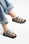 Vento Women's 3-Buckle Anatomical Sole Slippers - Gray - 2