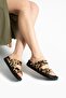 Vento Women's 2-Buckle Anatomical Sole Slippers - Leopard Beige - 2