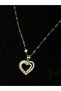 Stone and Pearl Detail Heart Necklace