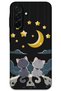 Galaxy A56 Compatible Cat Pattern Phone Case + Screen Protector - 5809