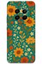 Realme 12 4g Compatible Flower Pattern Phone Case + Screen Protector - 5786