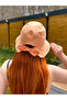 Bow Detailed Linen Bucket Women's Hat
