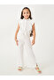 Textured Cap Sleeves Tie-Up Shirt and Wide Leg Pants Set