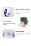 Wireless neck massager, Pulsations, remote control, White - 4