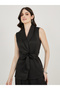 Self-Tie Belt Sleeveless Top and Wide Leg Pants Co-Ords - 2