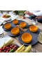 Yellow Sauce Bowl Sauce Bowl Presentation Bowl 4 Pieces Break-Resistant Porelin