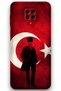 حافظة هاتف متوافقة مع نمط أتاتورك + واقي شاشة لهاتف Xiaomi Redmi Note 9s - 5849