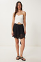 Mini Chiffon Skirt Black Lns0063 - 2