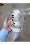 Women's Anatomical Soft Sole Double Tape Rabbit Buckle Comfortable Slippers - 2