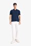 Regular Fit Polo Neck Pique Short Sleeve T-Shirt M7676Az25Sm - 2