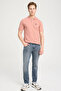 Men's Regular Fit Polo Pink Men's Short Sleeve T-Shirt - 3